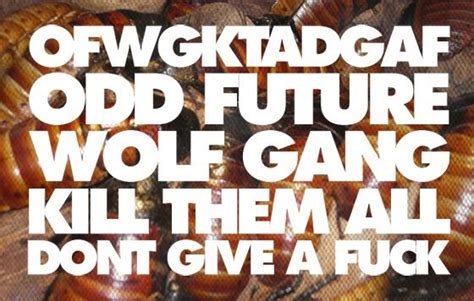 oldie lyrics|Odd Future Wolf Gang Kill Them All (OFWGKTA) .